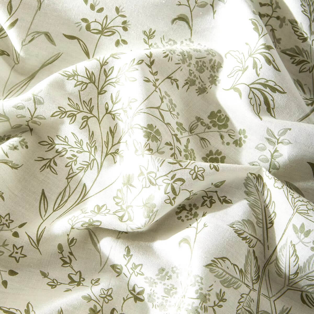 Flower duvet cover with reversible print, 100% Cotton