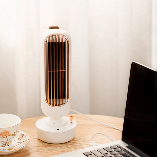 Ventilador humidificador. Color blanco. - Oma Home