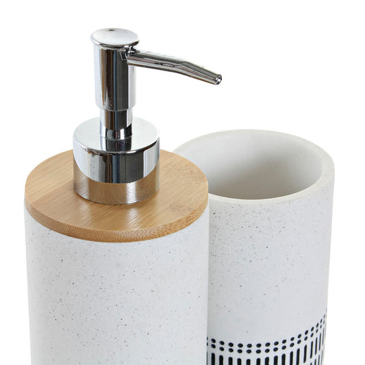 Stoneware bathroom set. Blue.