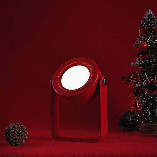 Wireless table lamp. Red color.