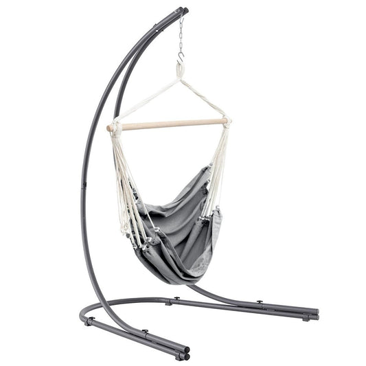 Hamaca individual silla 100cm x 103cm. Color gris - Oma Home