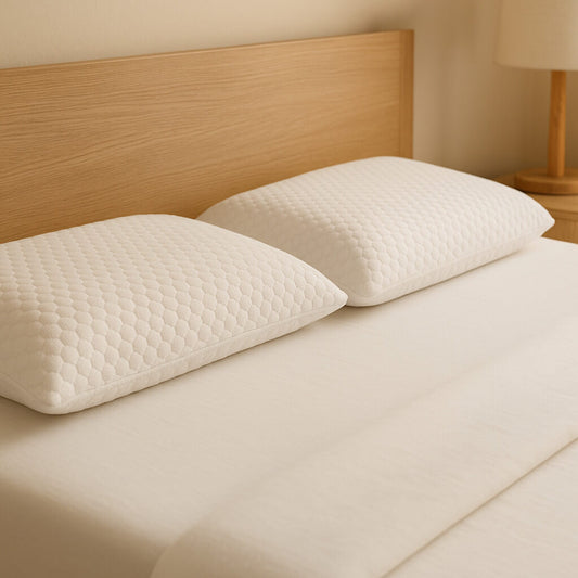 Viscoelastic pillow Medium firmness +18 cm, greater volume and strong build