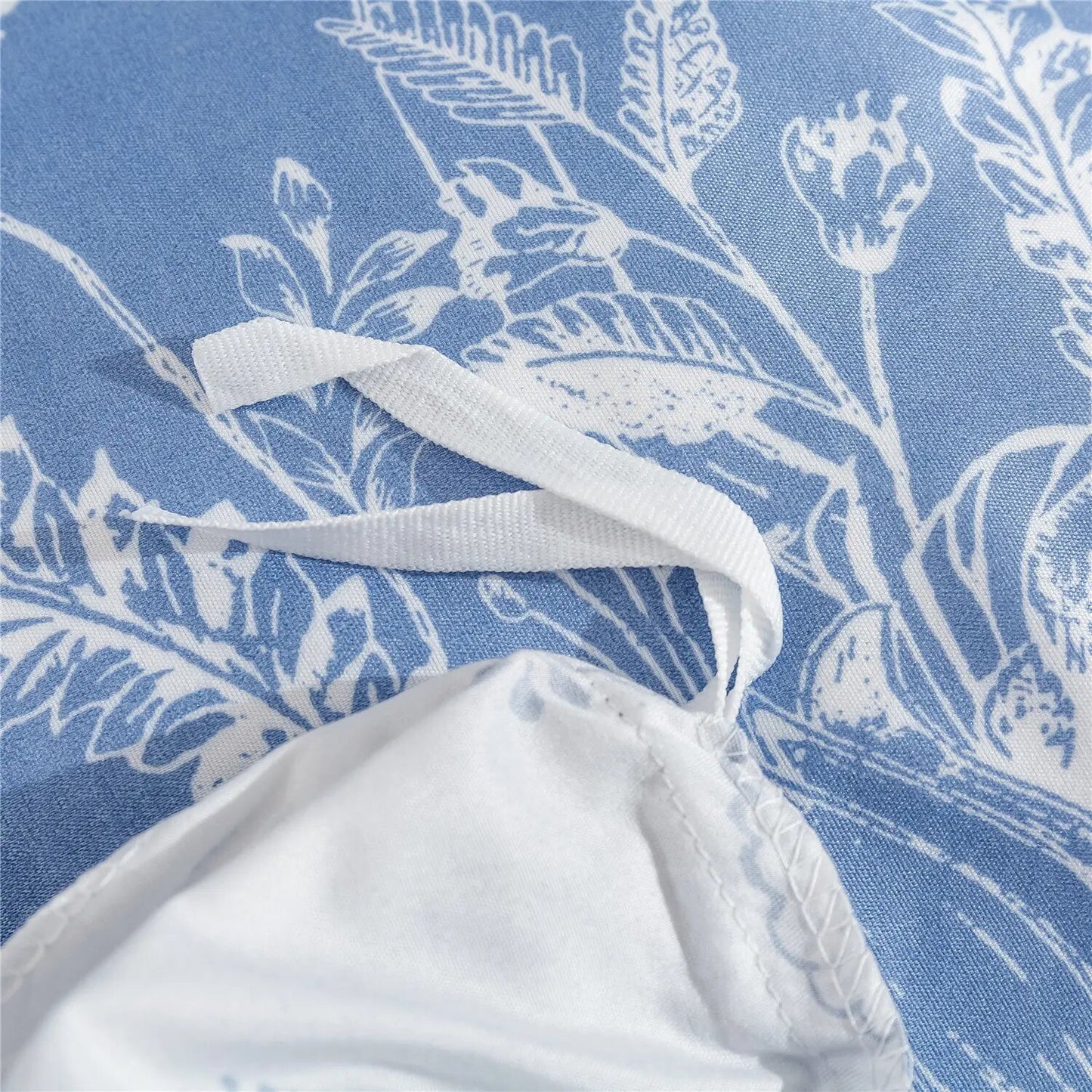 Blue and White Flowers Duvet Cover, soft touch.