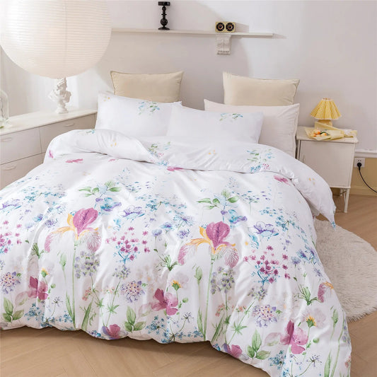 Fantasy Flowers Duvet Cover, soft touch.