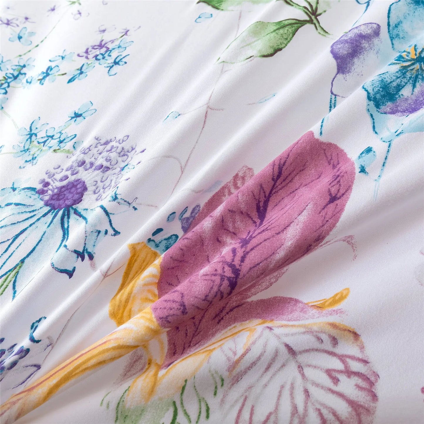Fantasy Flowers Duvet Cover, soft touch.