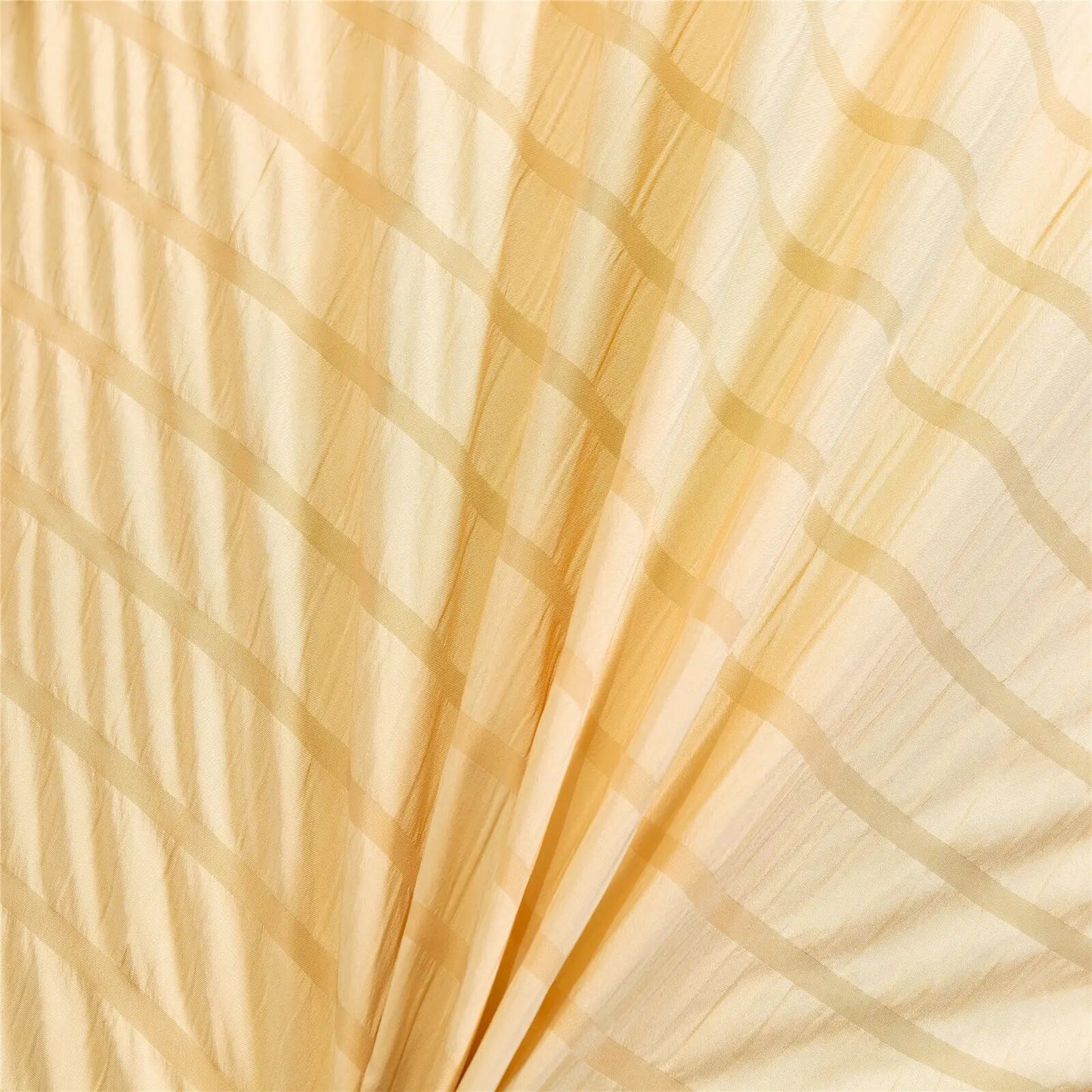 Yellow Striped Duvet Cover with Relief and soft to the touch.