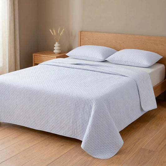 Summer Quilted Bedspread - Lightweight Lavender