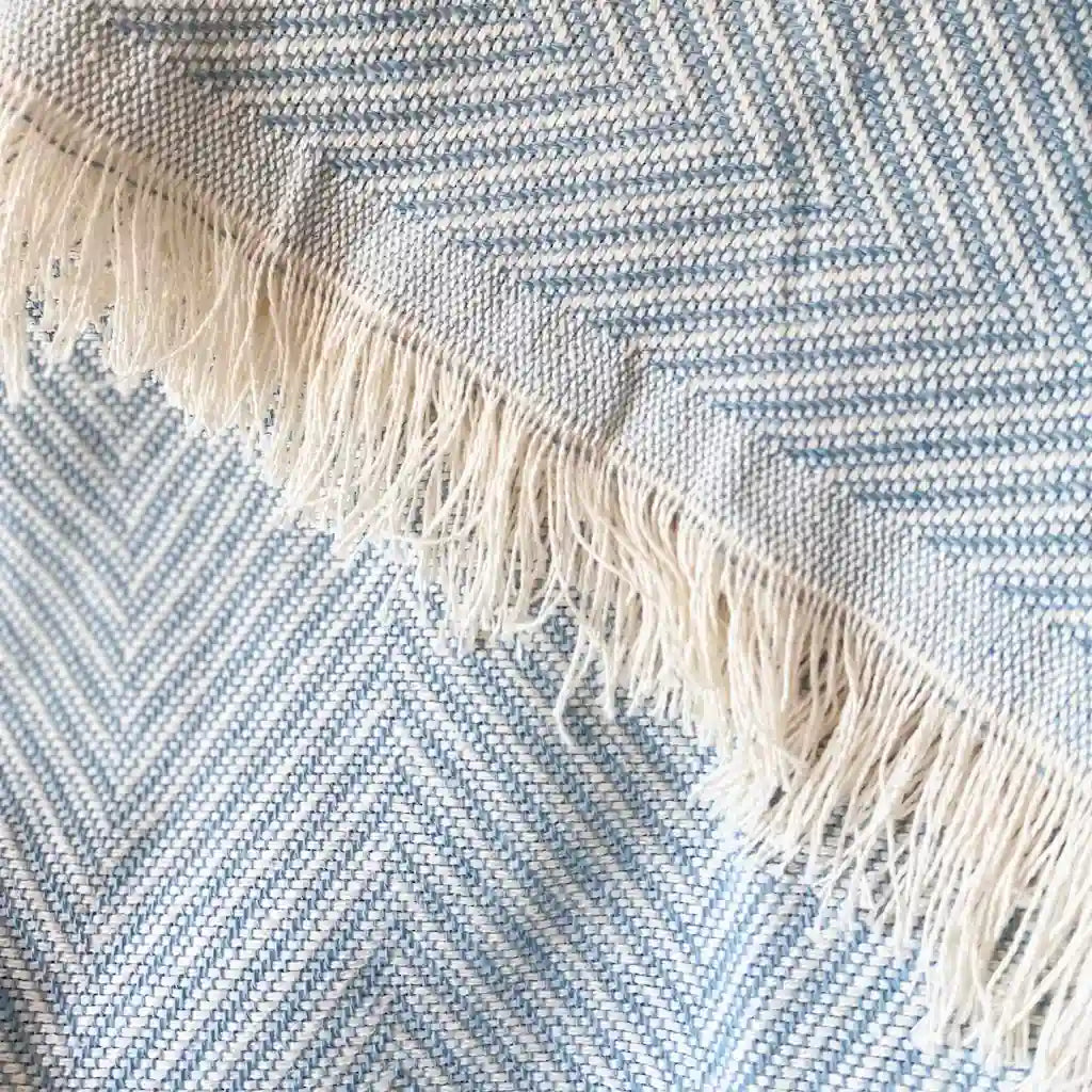 Summer Bedspread & Sofa Throw - Turquoise Blue