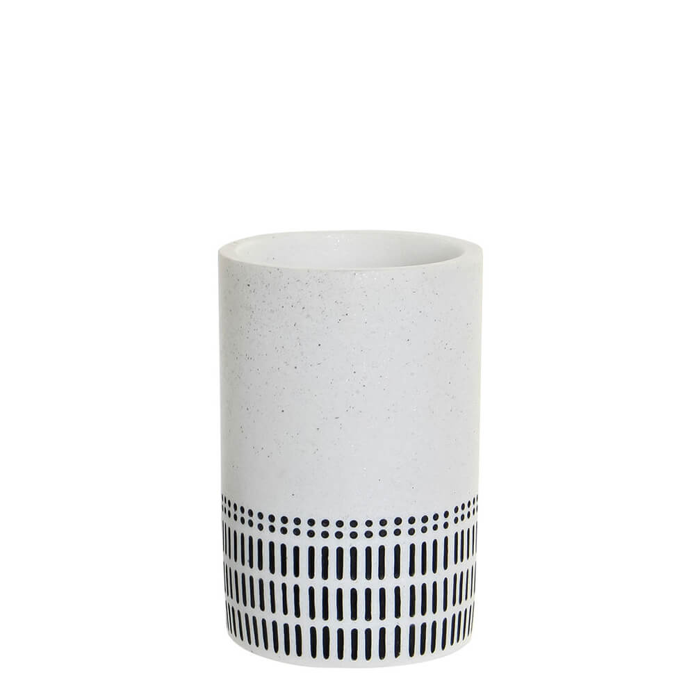 Stoneware bathroom set. Blue.