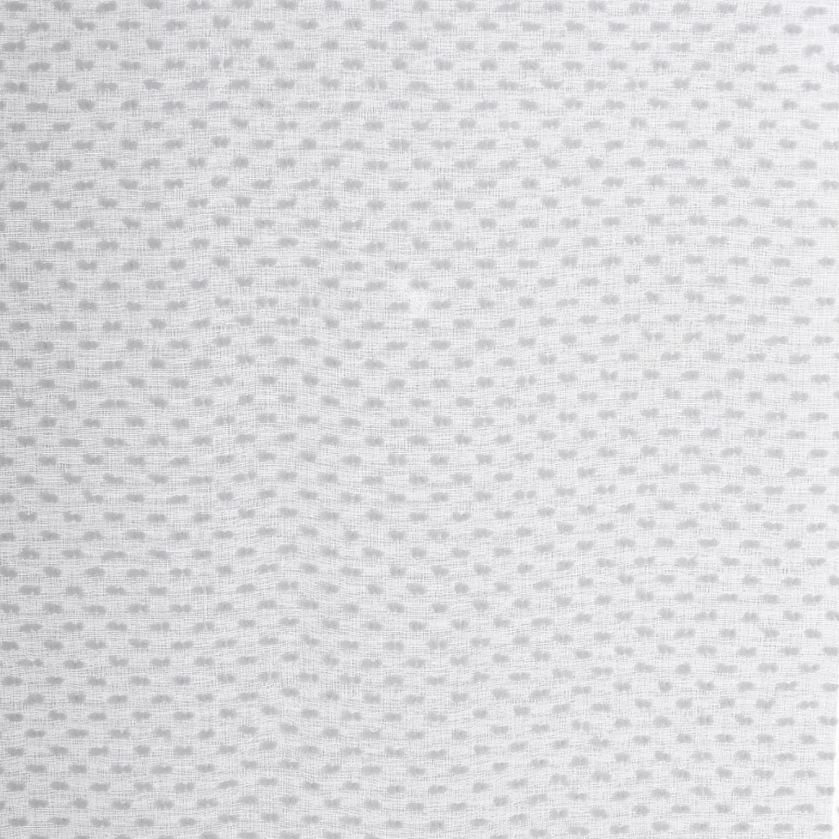 Cortina con puntos bordados. Color Gris. 140 cm x 260 cm. - Oma Home