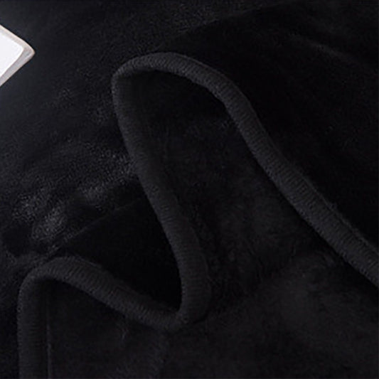 Soft fleece blanket. black colour.